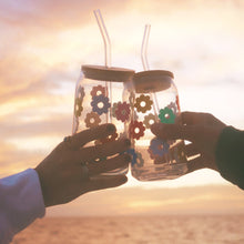 Load image into Gallery viewer, Can Glass w/Lid + Straw