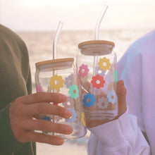 Load image into Gallery viewer, Can Glass w/Lid + Straw