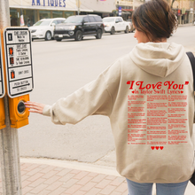 Load image into Gallery viewer, I Love You In Taylor Lyrics Hoodie
