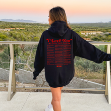 Load image into Gallery viewer, I Love You In Taylor Lyrics Hoodie
